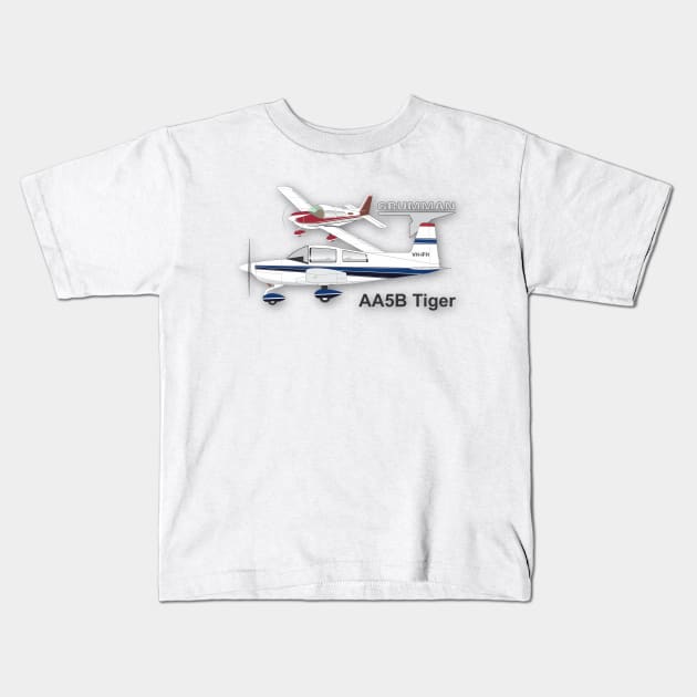 Grumman AA5B Tiger Kids T-Shirt by GregThompson